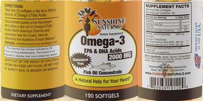 Omega-3 EPA & DHA Acids 2000 mg