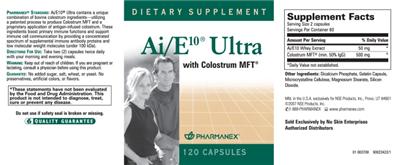 Photo of the Pharmanex Ai/E10 Ultra label