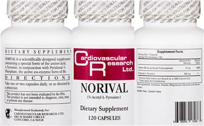 Photo of the Cardiovascular Research Norival label