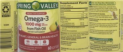 Omega-3 1000 mg Natural Lemon Flavor
