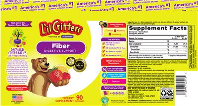 Photo of the L'il Critters Fiber label