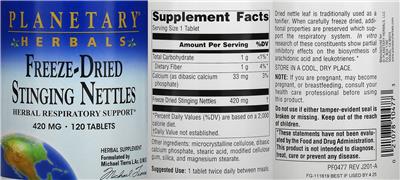 Freeze-Dried Stinging Nettles 420 mg