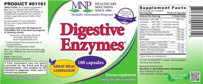 Photo of the MNP Michael's Naturopathic Programs Digestive Enzymes label
