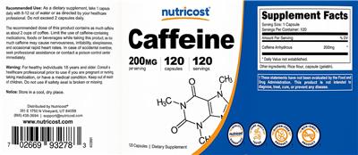 Caffeine 200 mg