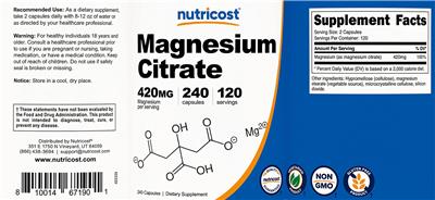 Magnesium Citrate 420 mg