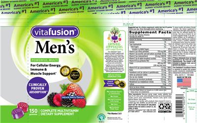 Photo of the vitafusion Men's Multi label