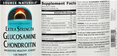 Extra Strength Glucosamine Chondroitin