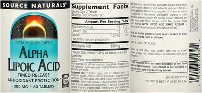 Alpha Lipoic Acid 300 mg