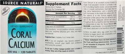Coral Calcium 600 mg