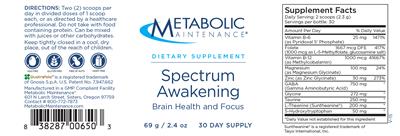 Photo of the Metabolic Maintenance Spectrum Awakening label