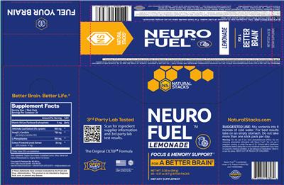 Photo of the NS Natural Stacks Neuro Fuel Lemonade label