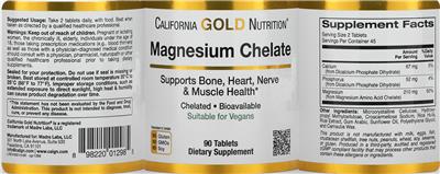 Magnesium Chelate のラベル画像（NIH DSLD）