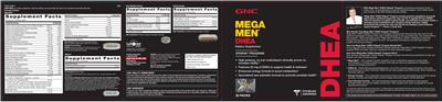 Photo of the GNC Mega Men Energy Formula label