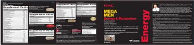 Photo of the GNC Mega Men Carnitine 500 label