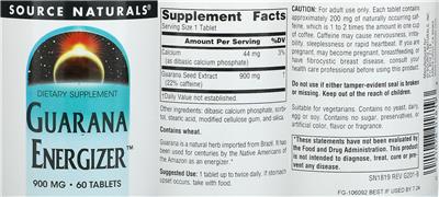 Guarana Energizer 900 mg