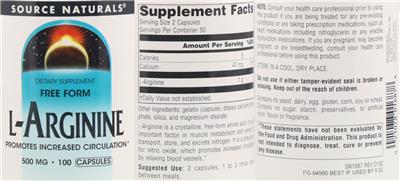 L-Arginine 500 mg