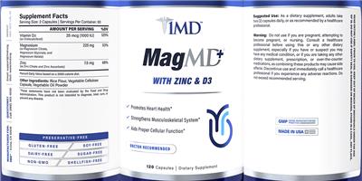 Photo of the 1MD MagMD+ label