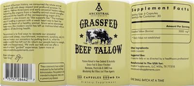 Grassfed Beef Tallow