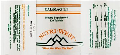 Photo of the Nutri-West CAL/MAG 1:1 label