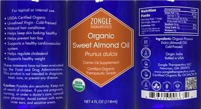 Organic Sweet Almond Oil