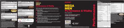 Photo of the GNC Mega Men Men's Prostate label