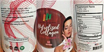 Photo of the Nutra Natural Hidrolized Collagen with Vitamin C label