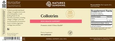 Photo of the Nature's Sunshine Collatrim label