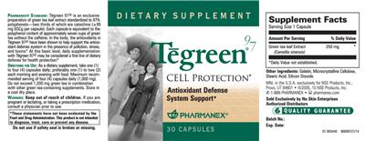 Photo of the Pharmanex Tegreen 97 label