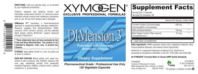 Photo of the XYMOGEN DIMension 3 label
