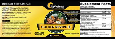 Photo of the UpWellness Golden Revive + label