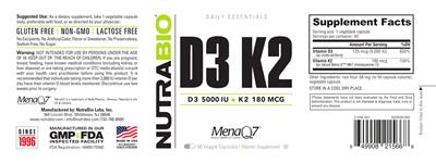 D3 5000 IU K2 180 MCG