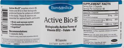 Photo of the EuroMedica Active Bio-B label
