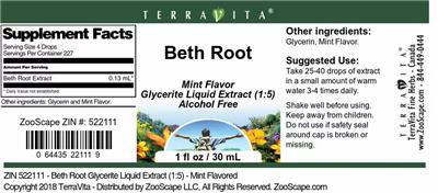 Beth Root Mint Flavor