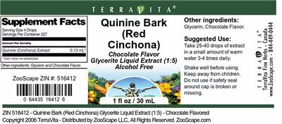 Quinine Bark (Red Cinchona) Chocolate Flavor