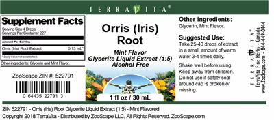 Orris (Iris) Root Mint Flavor
