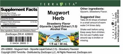 Mugwort Herb Strawberry Flavor