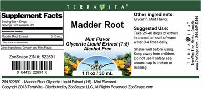 Madder Root Mint Flavor