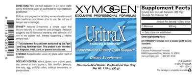 Photo of the XYMOGEN UritraX label