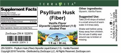 Psyllium Husk (Fiber) Vanilla Flavor
