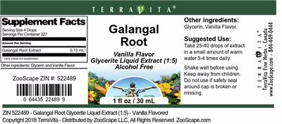 Galangal Root Vanilla Flavor