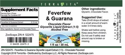 Feverfew & Guarana Chocolate Flavor