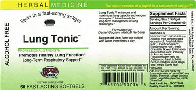 Photo of the Herbs, Etc. Lung Tonic label
