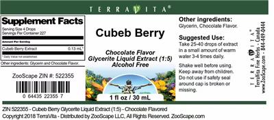 Cubeb Berry Chocolate Flavor