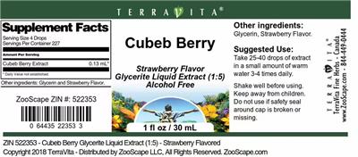 Cubeb Berry Strawberry Flavor