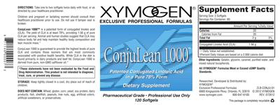 Photo of the XYMOGEN ConjuLean 1000 label