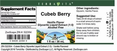 Cubeb Berry Vanilla Flavor