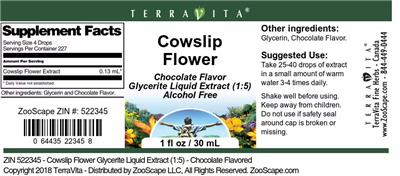 Cowslip Flower Chocolate Flavor