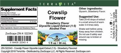 Cowslip Flower Strawberry Flavor
