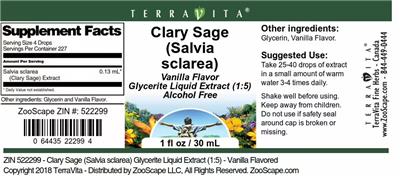 Clary Sage (Salvia sclarea) Vanilla Flavor