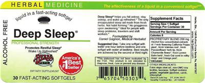 Photo of the Herbs, Etc. Deep Sleep label